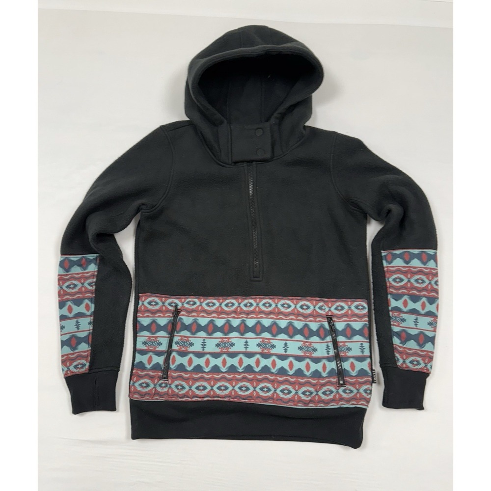Empyre Tribal Southwest Pattern 1/2 Zip Hoodie Pullover Men's Size Medium